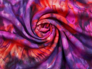 绚丽扎染布料纹理特写