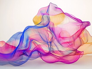 飘逸彩纱舞动梦幻之美