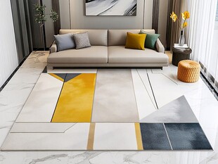 现代简约风客厅地毯展示