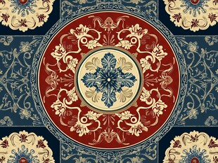 复古中式花纹图案设计