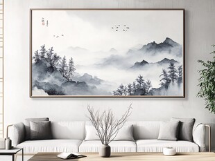 中式山水挂画 客厅雅致风景
