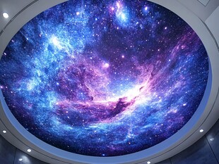 梦幻星空穹顶装饰画