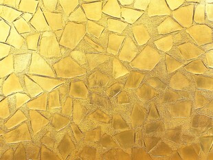 金色碎块马赛克纹理背景