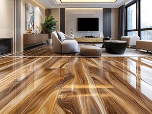 现代客厅木地板时尚空间