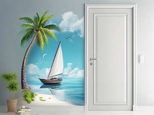 海滨帆船壁画装饰室内空间