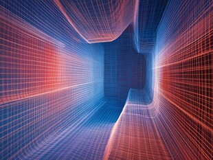 科技感时空隧道抽象背景图