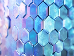 梦幻六边形金属质感背景