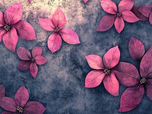 梦幻紫粉色花卉背景图