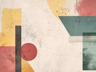 抽象几何复古风艺术背景图