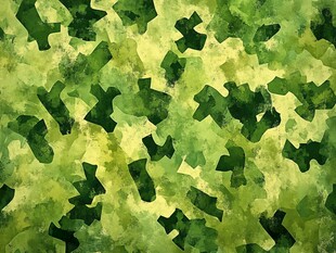 绿色迷彩图案背景纹理