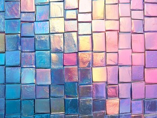 梦幻炫彩马赛克瓷砖纹理