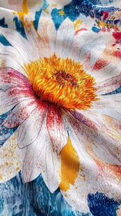 绚丽多彩花卉艺术图案