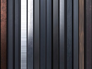 多样材质金属与木纹条背景