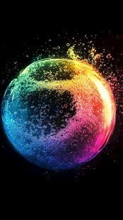 彩色梦幻星球特效画面