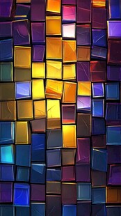 多彩马赛克瓷砖背景图案