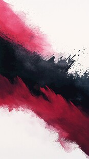红黑泼墨抽象艺术背景