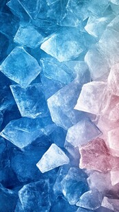 梦幻蓝粉渐变碎冰块