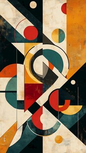 抽象几何艺术图案作品