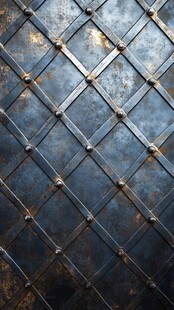 复古金属铆钉菱形纹理背景