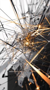 科技感抽象线条光影画面