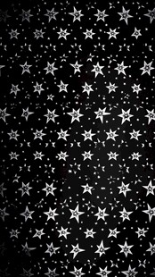 黑色背景上的璀璨银色星星