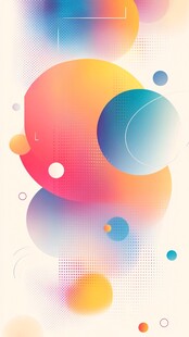 多彩渐变几何图形背景