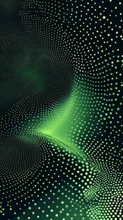 梦幻绿点抽象科技背景图