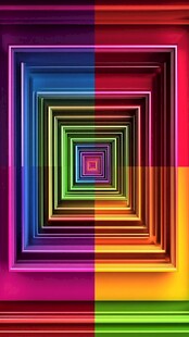 多彩方形渐变立体图案