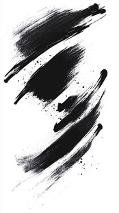 黑色墨痕笔触纹理背景图