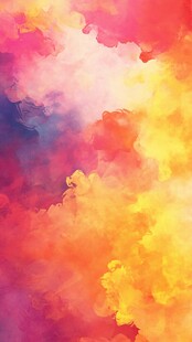 梦幻绚烂水彩云背景图