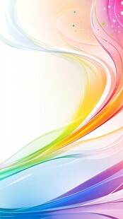 梦幻彩色动感线条背景图