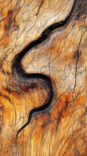 扭曲木纹中的自然之美