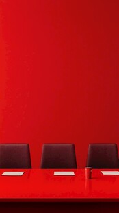 红色会议室场景布置