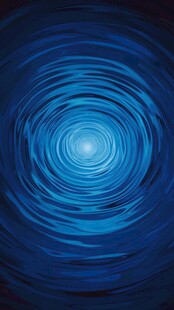 蓝色水波漩涡抽象艺术图