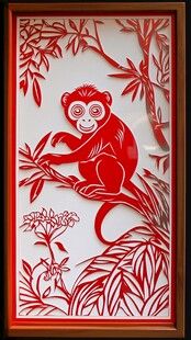 猴年剪纸艺术精美作品