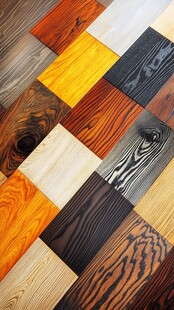 多样木纹地板材质展示