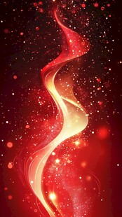 红色炫彩流光动感背景图