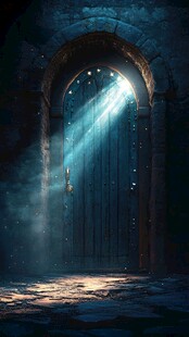 神秘之门透出奇幻光芒