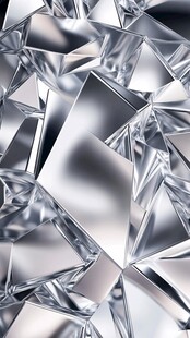 金属质感破碎几何图案