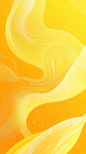 1 动感黄色流体抽象背景图