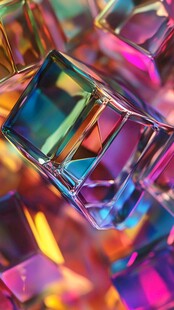 炫彩魔方晶体的梦幻视觉