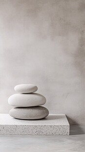简约风堆叠石景静物
