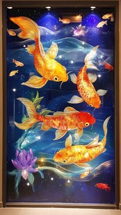 锦鲤游弋的梦幻水下世界