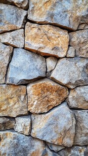 石块垒砌的独特墙面纹理