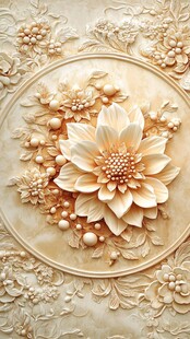 立体花卉浮雕艺术装饰画