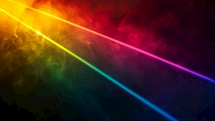 炫彩激光光束梦幻背景