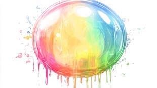 彩色泡泡 梦幻的艺术色彩