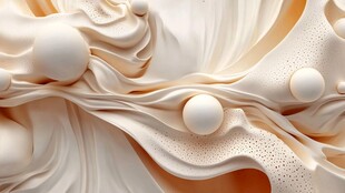 奶油质感流体艺术图案