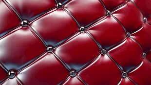 红色皮革绗缝纹理图案