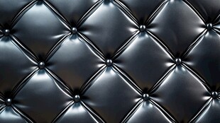 黑色菱格纹皮革纹理特写